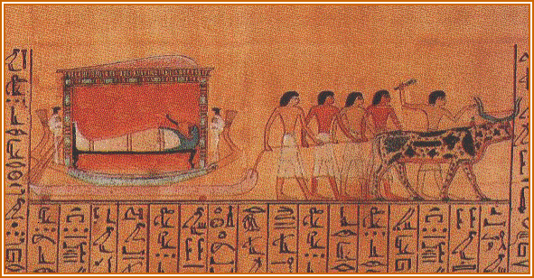Panel from the Egyptian book of the dead