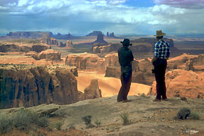 Overlooking Monument Valley offered as art prints