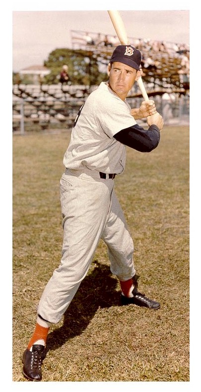 Ted Williams in training camp for the Boston Red Sox 